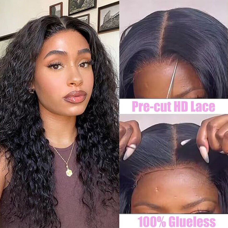 HD Lace Front Human Hair Wig Water Wave
