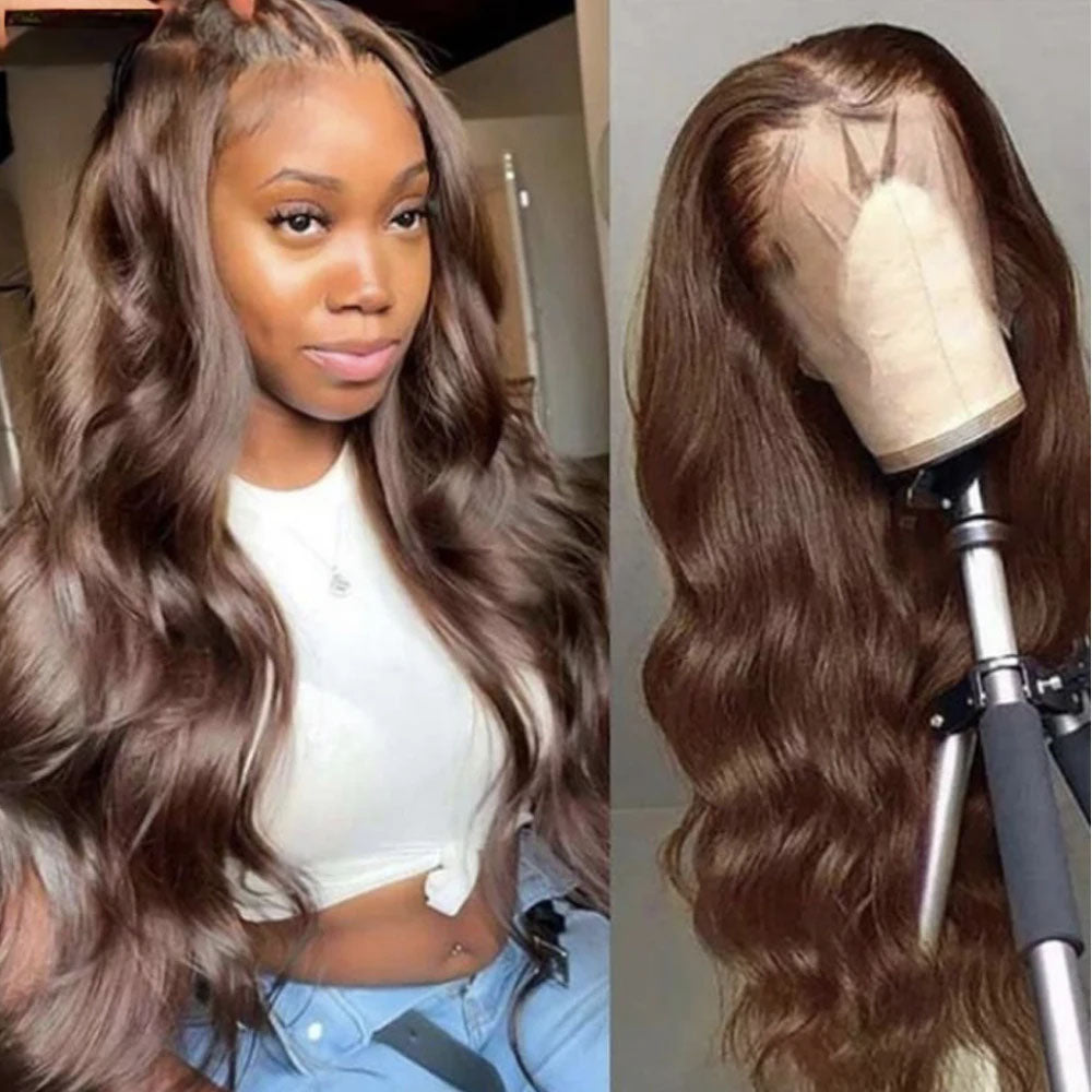 Chocolates Brown HD Lace Frontal Wigs Human Hair