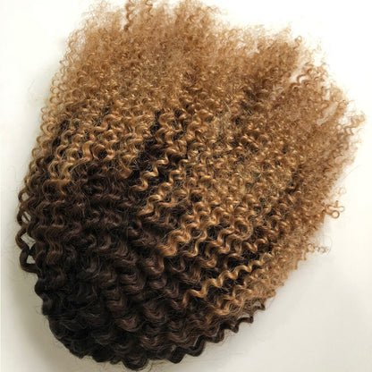 Afro Kinky Curly Ponytail Remy Brazilian Hair