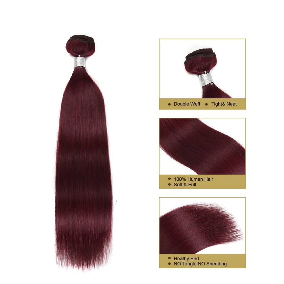 Brazilian Straight Bundles in Two Tone and Three Tone Remy Human Hair