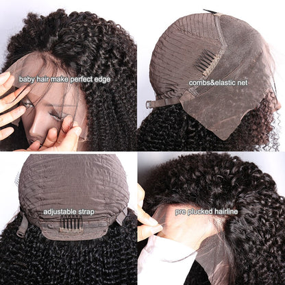 13x4 Lace Frontal Wigs Afro Kinky Curly