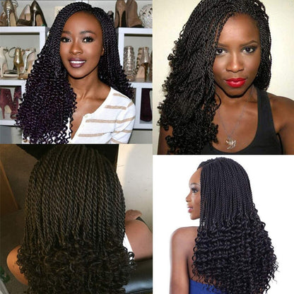 Senegalese Twist with Curly Ends
