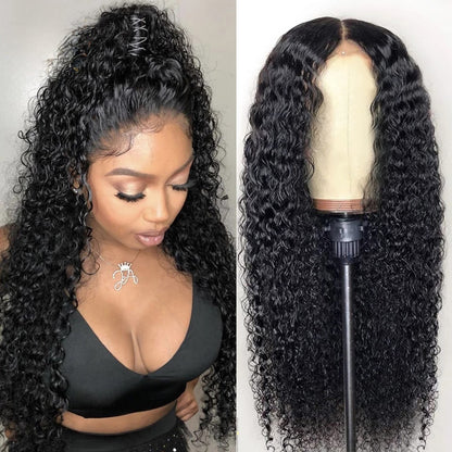 Thirty-inch Curly Wave Wig With Lace Front
