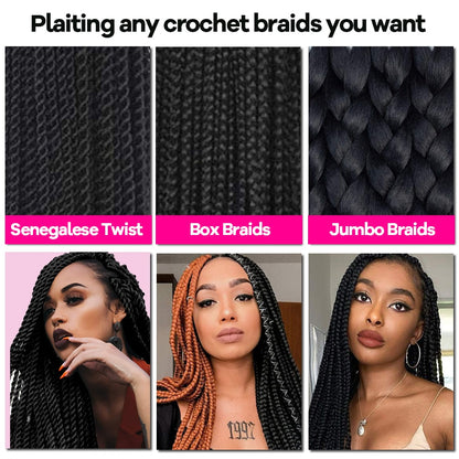 Crochet Braids Pre Stretched Braiding Hair Extensions