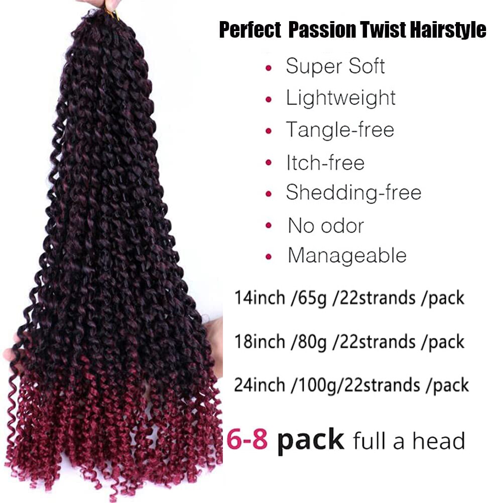 Passion Twist Hair Water Wave Crochet Hair