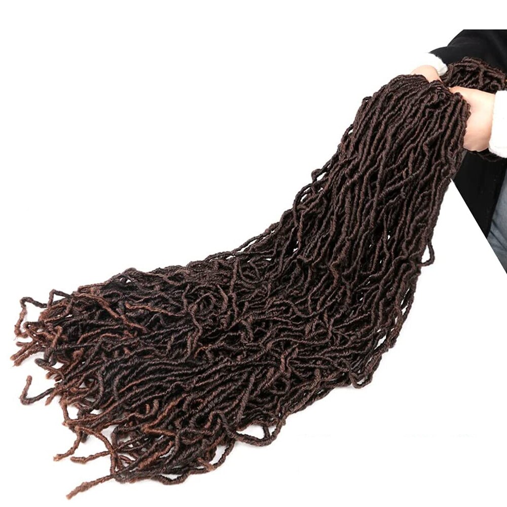 Super Long Goddess Locs Crochet Hair Curly Wavy Soft Locs