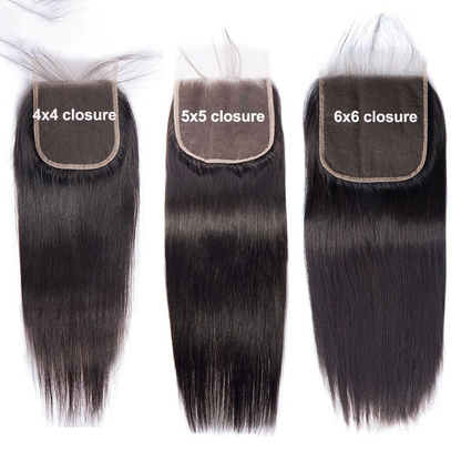 Remy Human Hair Closure Swiss Lace Extensions