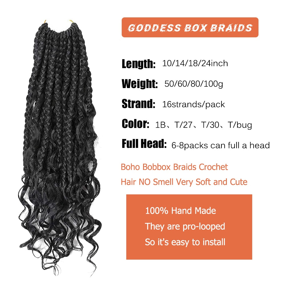 Box Braid Crochet Hair