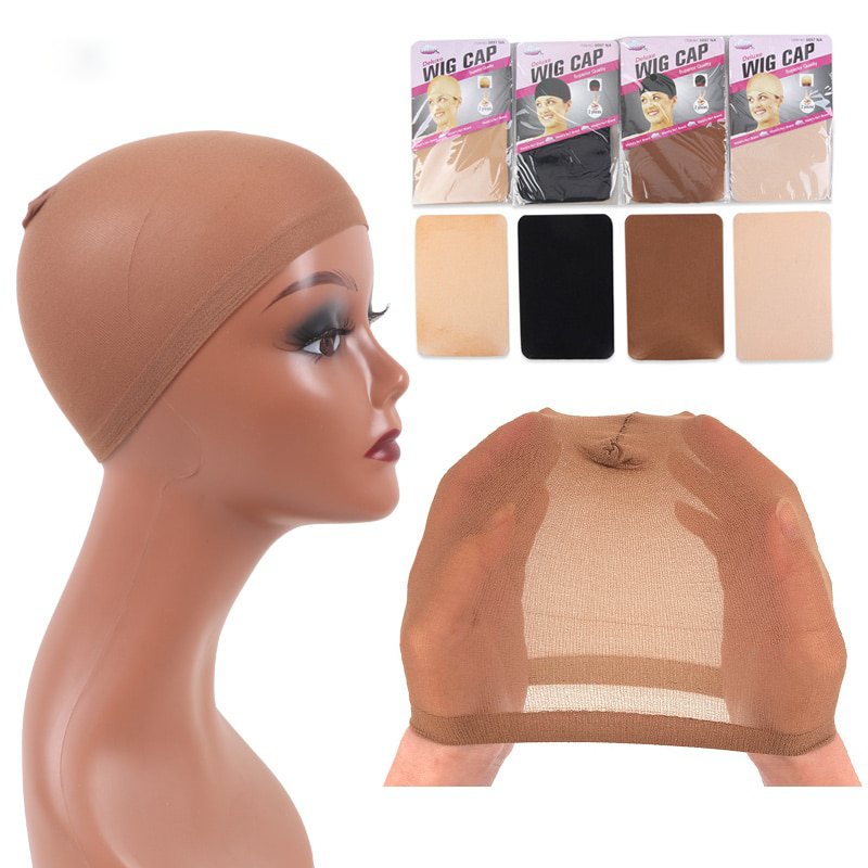 Two Pieces Pack Stocking Cap Hairnets for Long Hair Wigs