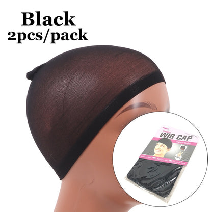 Two Pieces Pack Stocking Cap Hairnets for Long Hair Wigs