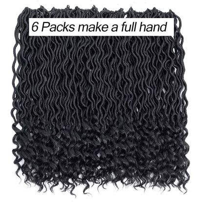 Locs Crochet Hair Wavy Curly