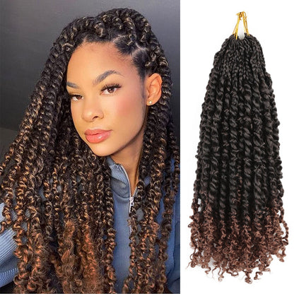 Twist Crochet Hair with Curly Ends