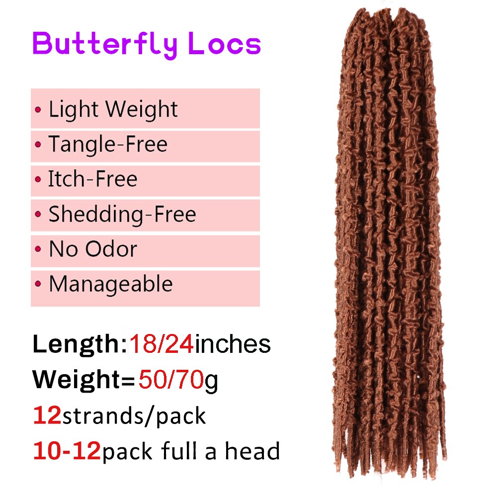 Long Butterfly Locs Pre Looped Butterfly