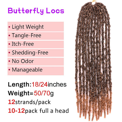 Faux Locs Butterfly Soft Locs