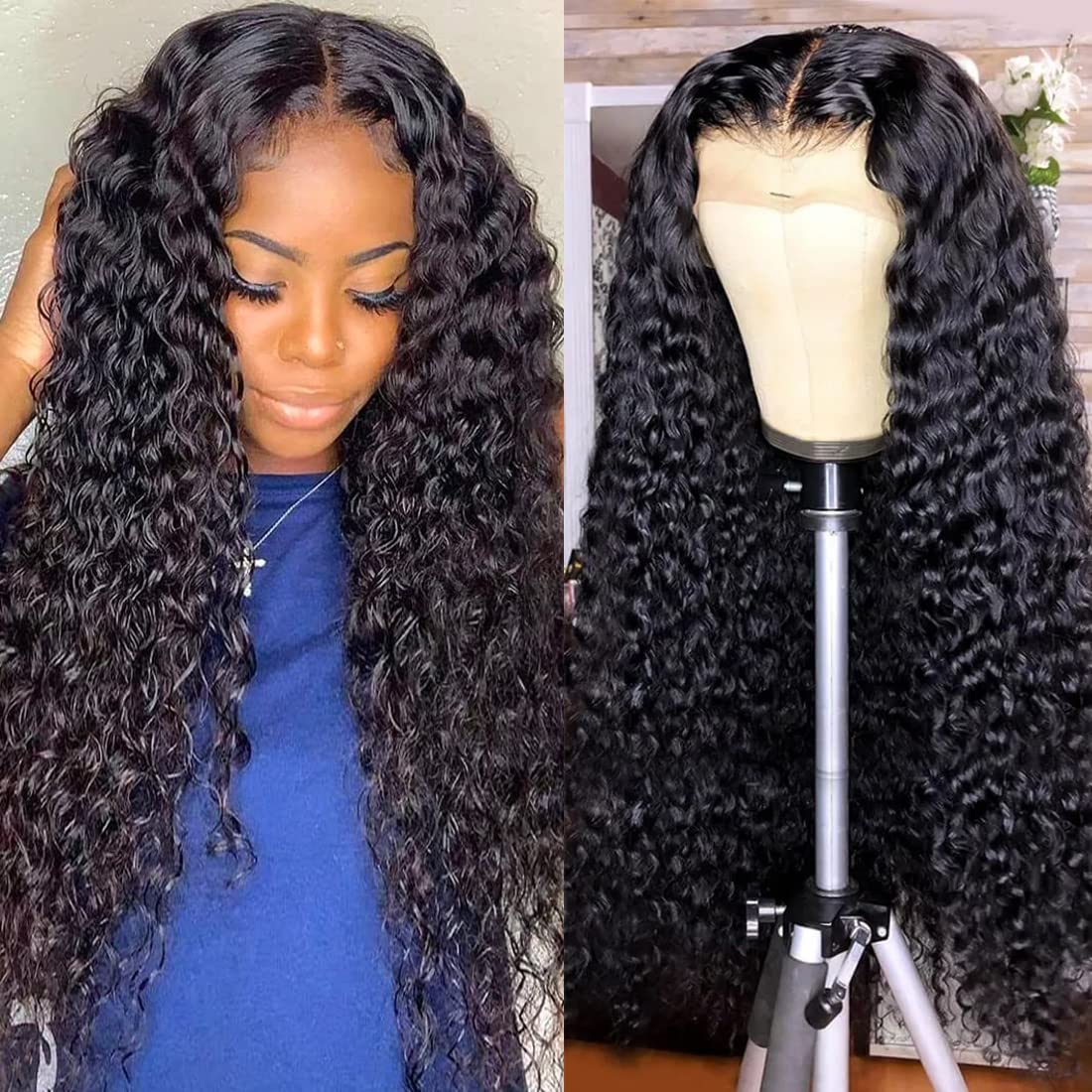 Water Wave Lace Front Wig Human Hair