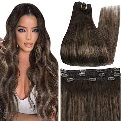 Hair Clip Extensions Remy Human